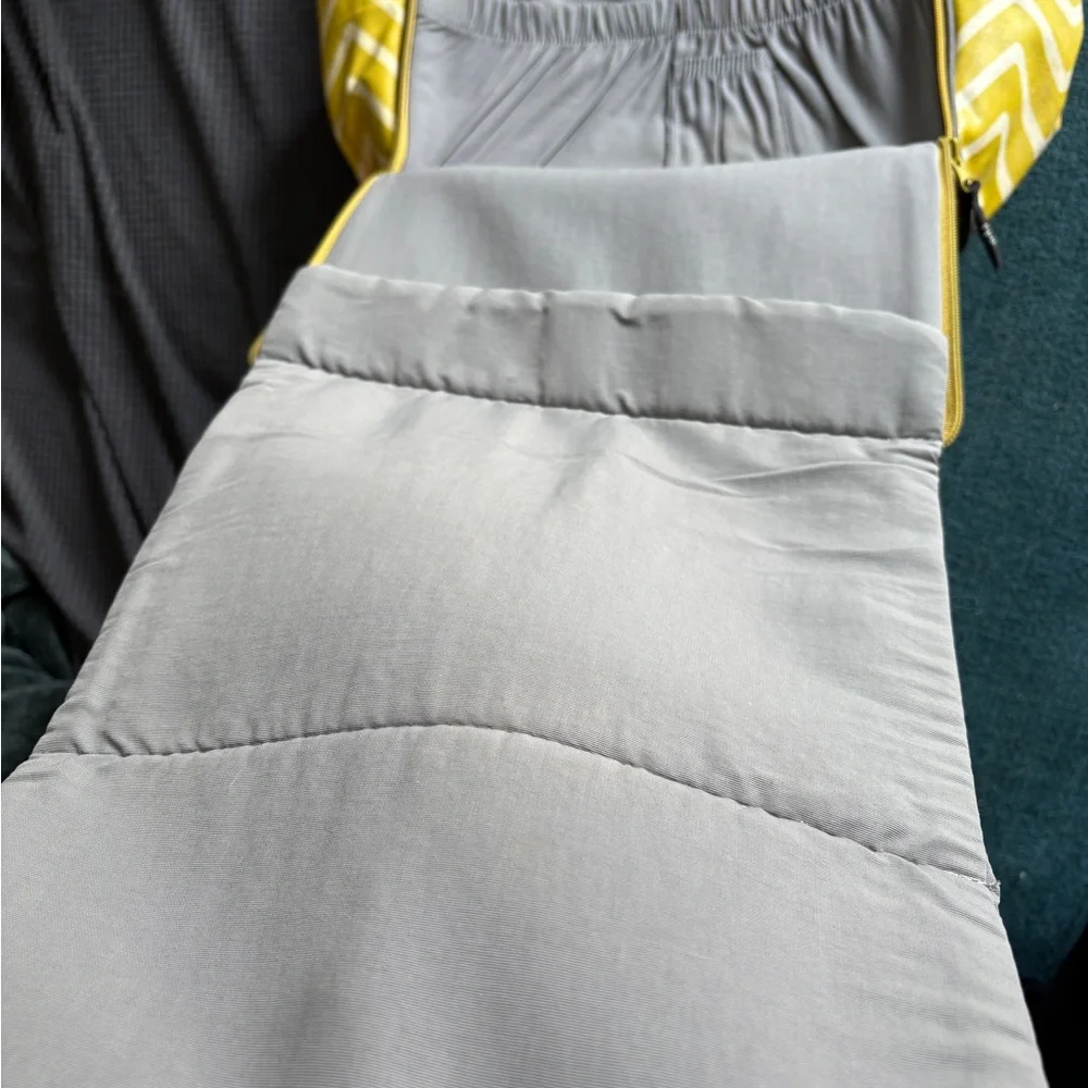 Petunia Pickle Bottom‎ Yellow and Gray Chevron Baby Bag